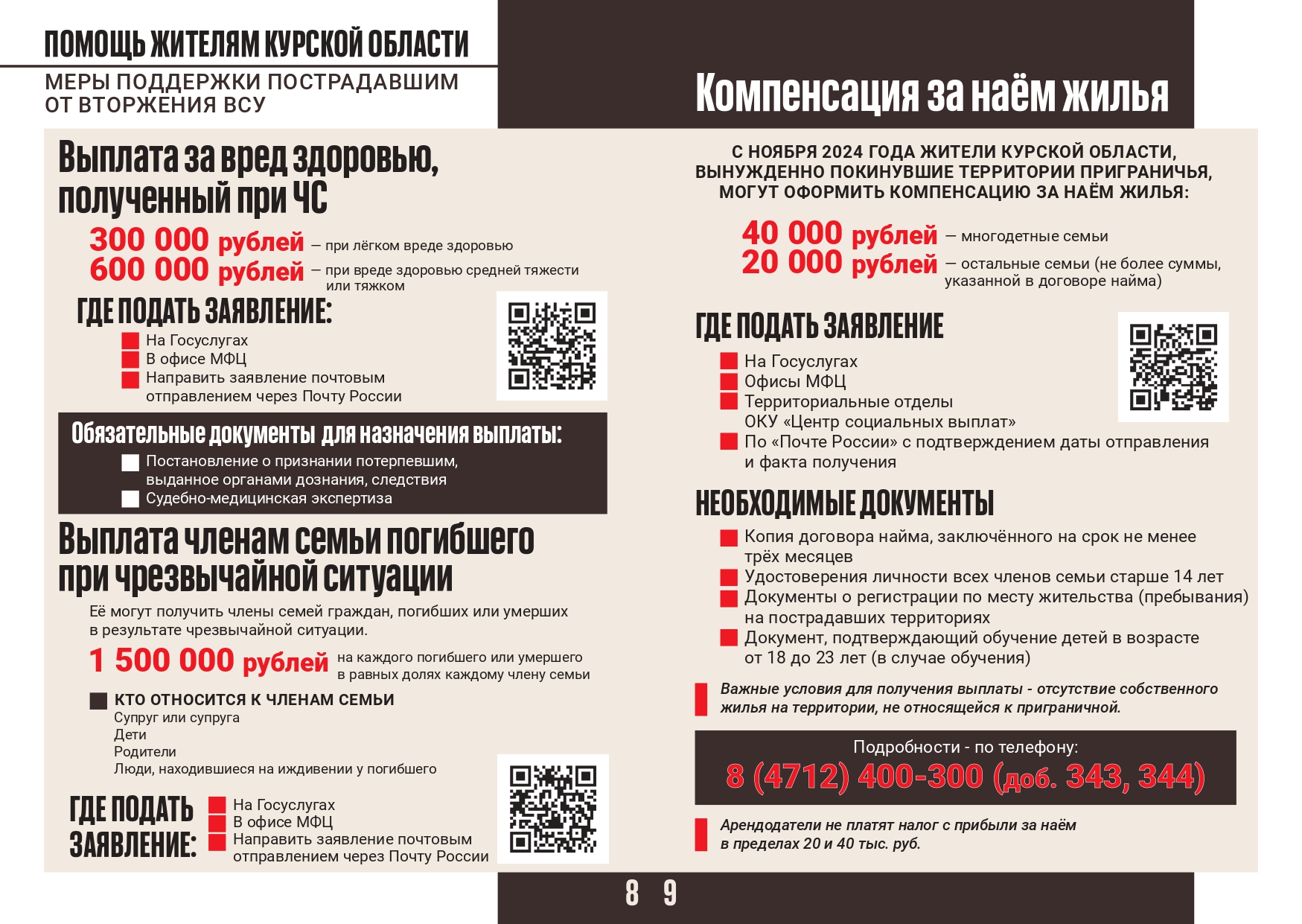 Меры поддержки 1